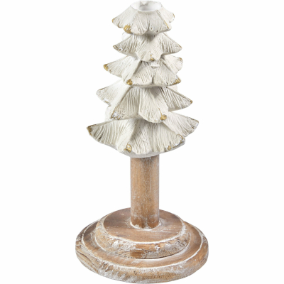Изображение товара Подсвечник Glasar в виде елки 12х12х19 см античный стиль