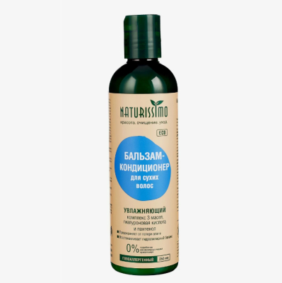 Изображение товара Бальзам-кондиционер Naturissimo для сухих волос 400 мл Изображение товара Бальзам-кондиционер Naturissimo для сухих волос 400 мл