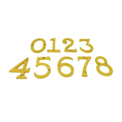 Изображение товара Цифра металлическая Локри №5 Золото для декора интерьера и оформления
