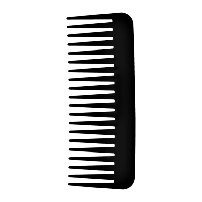 Изображение товара Расчёска для волос Lady Pink Basic Professional черная 16 см с редкими зубьями
