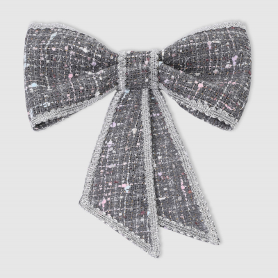 Изображение товара Бант-подвеска James arts сиреневый для новогодней елки 22.5 см