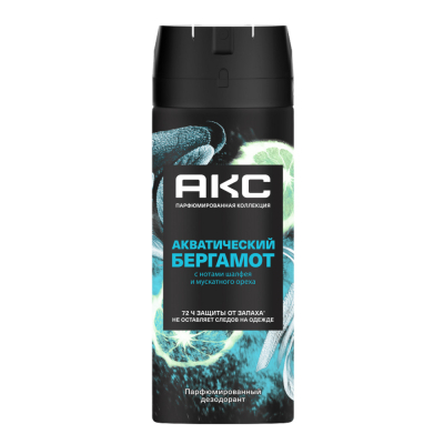 Изображение товара Дезодорант аэрозоль АКС Акватический бергамот 150 мл