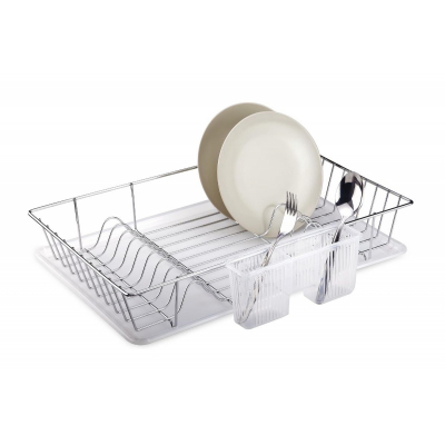 Изображение товара Сушилка для посуды Teknotel kb003ss 1 ярусная настольная стальная Изображение товара Сушилка для посуды Teknotel kb003ss 1 ярусная настольная стальная