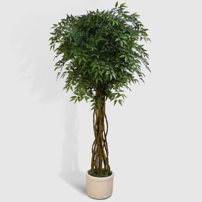 Изображение товара Искусственное дерево Конэко-О со стеблями зеленое для интерьера и офиса