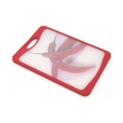 Изображение товара Доска разделочная Atlantis Flutto 37х25 см красная антибактериальная