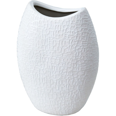 Изображение товара Ваза Glasar 15х8х20 см из керамики бежевого цвета для интерьера