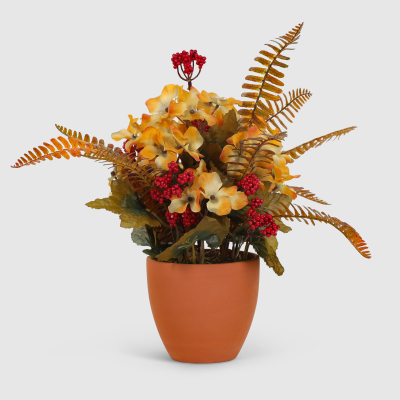 Изображение товара Искусственные цветы в горшке Конэко-О 110 - яркий и долговечный элемент декора