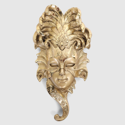 Изображение товара Декоративная фигура маска №1 32 см бронзовый полистоун Россия
