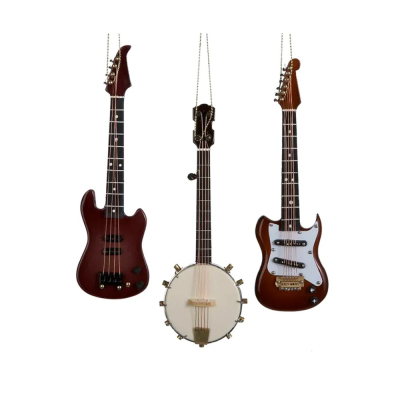 Изображение товара Игрушка елочная Kurt S Adler гитара 17 см в ассортименте