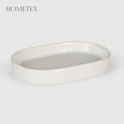 Изображение товара Мыльница Hometex из керамики светло-серая