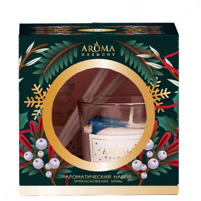 Изображение товара Набор Aroma Harmony прикосновение зимы диффузор 30 мл и свеча 60 г