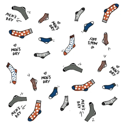 Изображение товара Бумага для подарков Be Smart 70х100 см, Коллекция "Men s day", носки