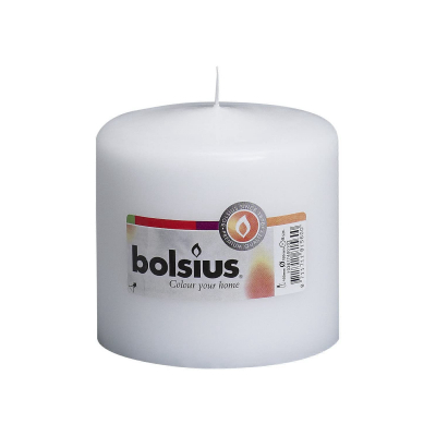Изображение товара Декоративная цилиндрическая свеча Bolsius 10х10 см белая