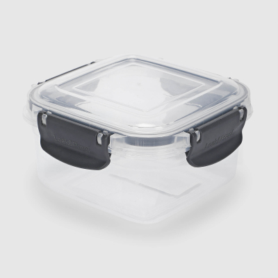 Изображение товара Контейнер для хранения Hometex gold 650 мл прозрачный и черный пластик