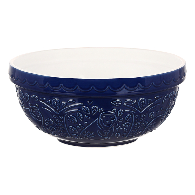 Изображение товара Миска для смешивания Homier In the Forest, 26 см, 2,7 л, тёмно-синяя, медведь