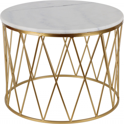 Изображение товара Столик Glasar с белым мрамором 59х59 см