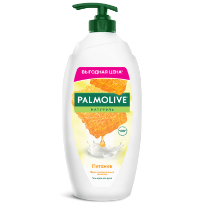 Изображение товара Гель - крем для душа женский Palmolive Натурэль Питание с увлажняющим молочком, 750 мл