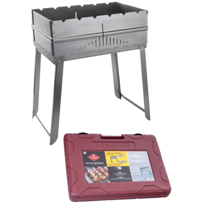 Изображение товара Мангал-дипломат Forester ВС-781С 46х30 см с пластиковым кейсом, Россия