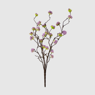 Изображение товара Искусственный кустик Конэко-О с фиолетовыми цветами 63 см для украшения интерьера