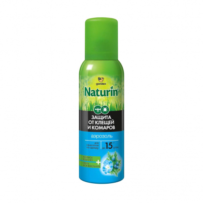 Изображение товара Аэрозоль Gardex Naturin от комаров и клещей на одежду 100 мл Изображение товара Аэрозоль Gardex Naturin от комаров и клещей на одежду 100 мл