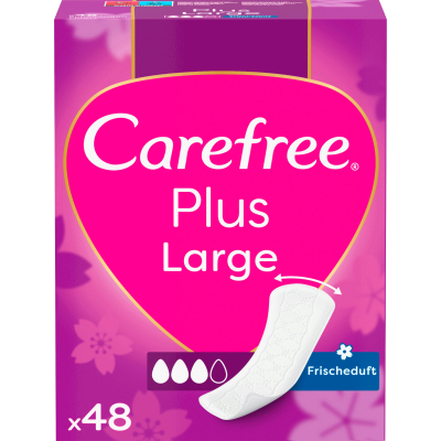 Изображение товара Прокладки женские ежедневные Carefree plus large fresh scent 48 шт