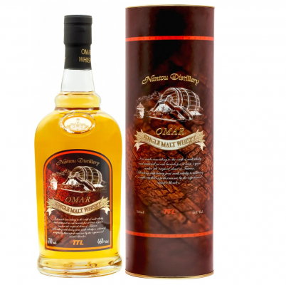 Изображение товара Односолодовый виски Nantou Omar Single Malt Peated 0.7 л подарочная упаковка