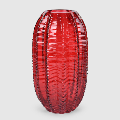 Изображение товара Ваза Mercury Deco стеклянная красная 15х28 см