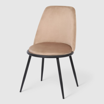 Изображение товара Стул Tianjin Zhong бежевый с каркасом из железа, современный дизайн