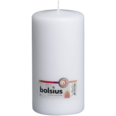 Изображение товара Свеча Bolsius 20х10 см белая для декора