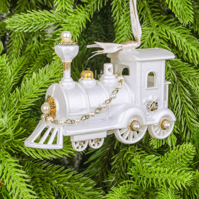 Изображение товара Ёлочная игрушка поезд 13 см Kurt S. Adler подвесная праздничная декорация