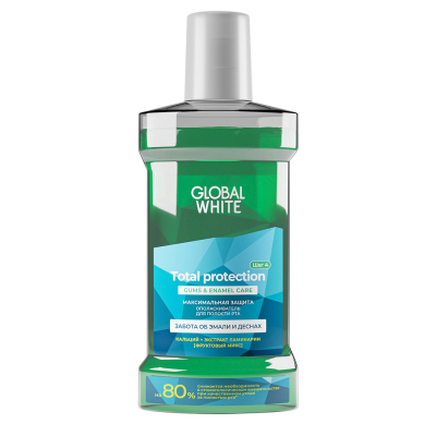 Изображение товара Ополаскиватель Global White TOTAL PROTECTION 300 мл для полости рта