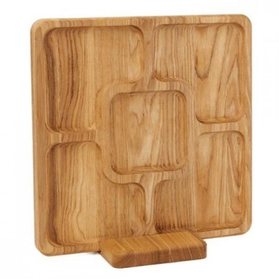 Изображение товара Менажница Nevidana's Home Делия из дуба 28х28 см