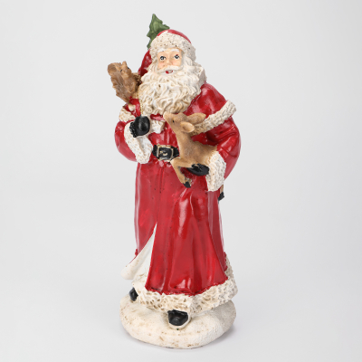 Изображение товара Декоративная фигура Mercury NY Санта и лесные друзья 10х8х25 см