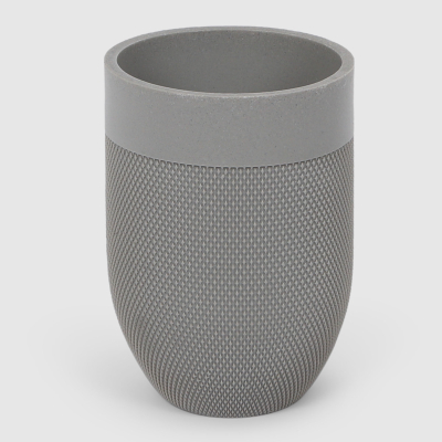 Изображение товара Стакан для зубных щеток Aspire sanitary из полирезина серый 7.2 см