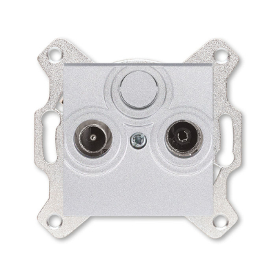 Изображение товара Розетка TV-R ABB Levit оконечная серебро