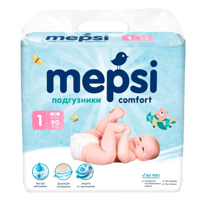 Изображение товара Подгузники детские Mepsi NB до 6 кг, 30 шт