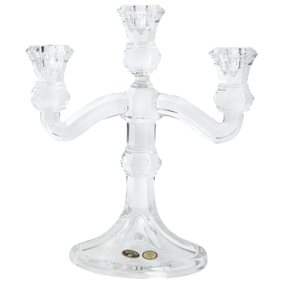 Изображение товара Подсвечник хрустальный Crystal Bohemia 3 рожка 25.5 см прозрачный