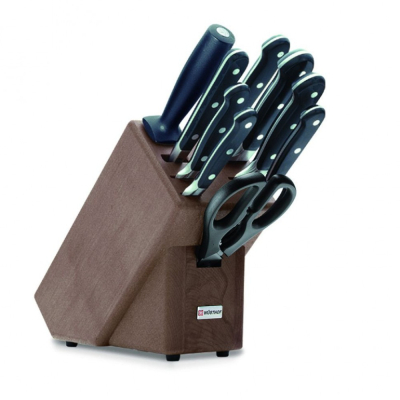Изображение товара Набор кухонных ножей Wuesthof Classic с ножницами, вилкой и мусатом Германия