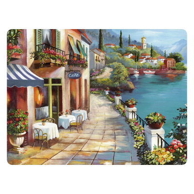 Изображение товара Набор подставок из пробки GenLex Кафе у моря 4 шт для горячего