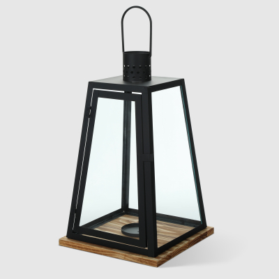 Изображение товара Фонарь-подсвечник Dekor pap металлический средний черный для свечи