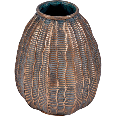 Изображение товара Стильная металлическая ваза Glasar 22х22х27 см с эффектом патинирования Изображение товара Стильная металлическая ваза Glasar 22х22х27 см с эффектом патинирования