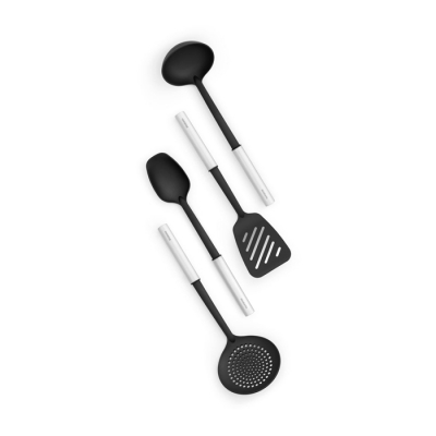Изображение товара Набор кухонных принадлежностей Brabantia 4 шт из нейлона с нержавеющими ручками Изображение товара Набор кухонных принадлежностей Brabantia 4 шт из нейлона с нержавеющими ручками