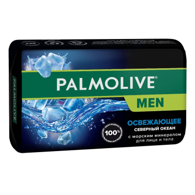 Изображение товара Мыло туалетное твердое Palmolive MEN Северный океан с морскими минералами 90 г Изображение товара Мыло туалетное твердое Palmolive MEN Северный океан с морскими минералами 90 г