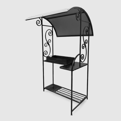 Изображение товара Мангал с навесом Исмайлов Смак 123х104х208 см для барбекю и пикников