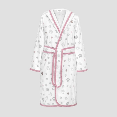 Изображение товара Халат для девочек Kids by togas Китти белый 140-146 Греция хлопок
