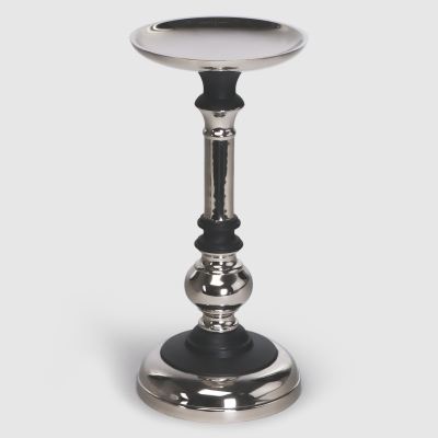 Изображение товара Подсвечник Dekor pap из алюминия высотой 32 см с серебристым покрытием