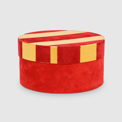 Изображение товара Коробка подарочная Mercury Tableware круглая средняя красная