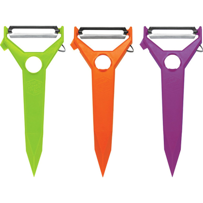 Изображение товара Нож-овощечистка Borner треугольная для овощей и фруктов с декорациями