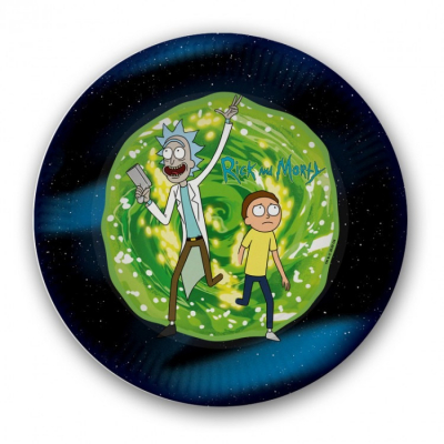 Изображение товара Бумажные тарелки Rick and Morty 23 см 6 шт для праздника