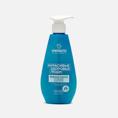 Изображение товара Зубная паста Synergetic Ultra white 240 г с отбеливающим эффектом